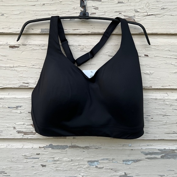 Athleta Advance Black Workout Sports Athletic Gym High Impact Bra Top 38F - Picture 6 of 9